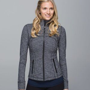 NWT Lululemon Define Jacket Black White Coco Pique *Size 6*